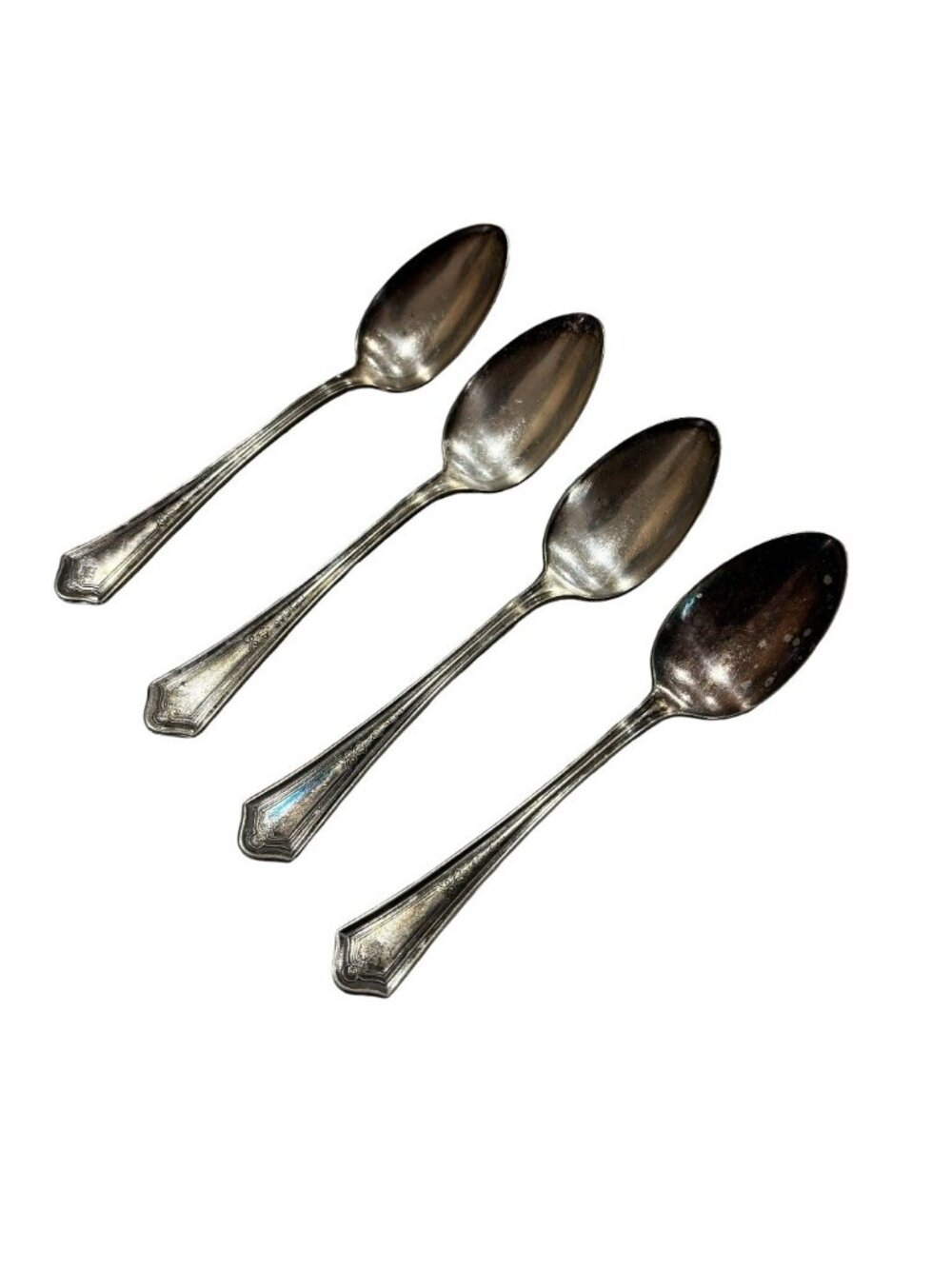 Set 4 Vintage 5.5” Spoons Oneida Community Teaspoons Silverware Crafting